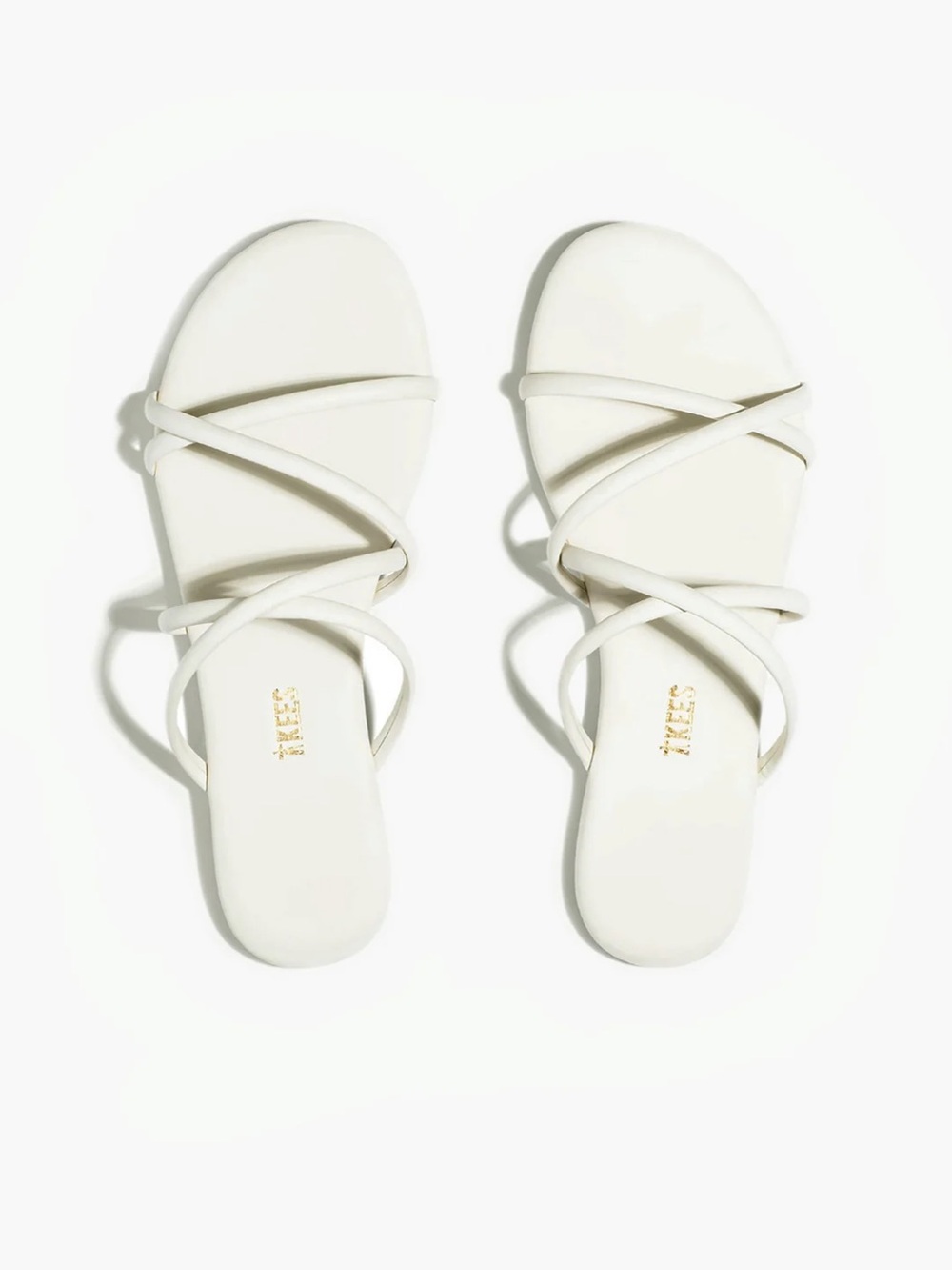 TKEES Sloane sandal in cream NWOT